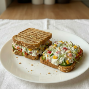 Yogurt Veggies Grilled Sandwich
